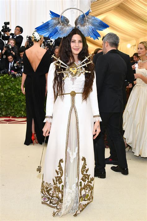 lana gucci dress|Lana Del Rey Wears Gucci to the 2018 Met Gala .